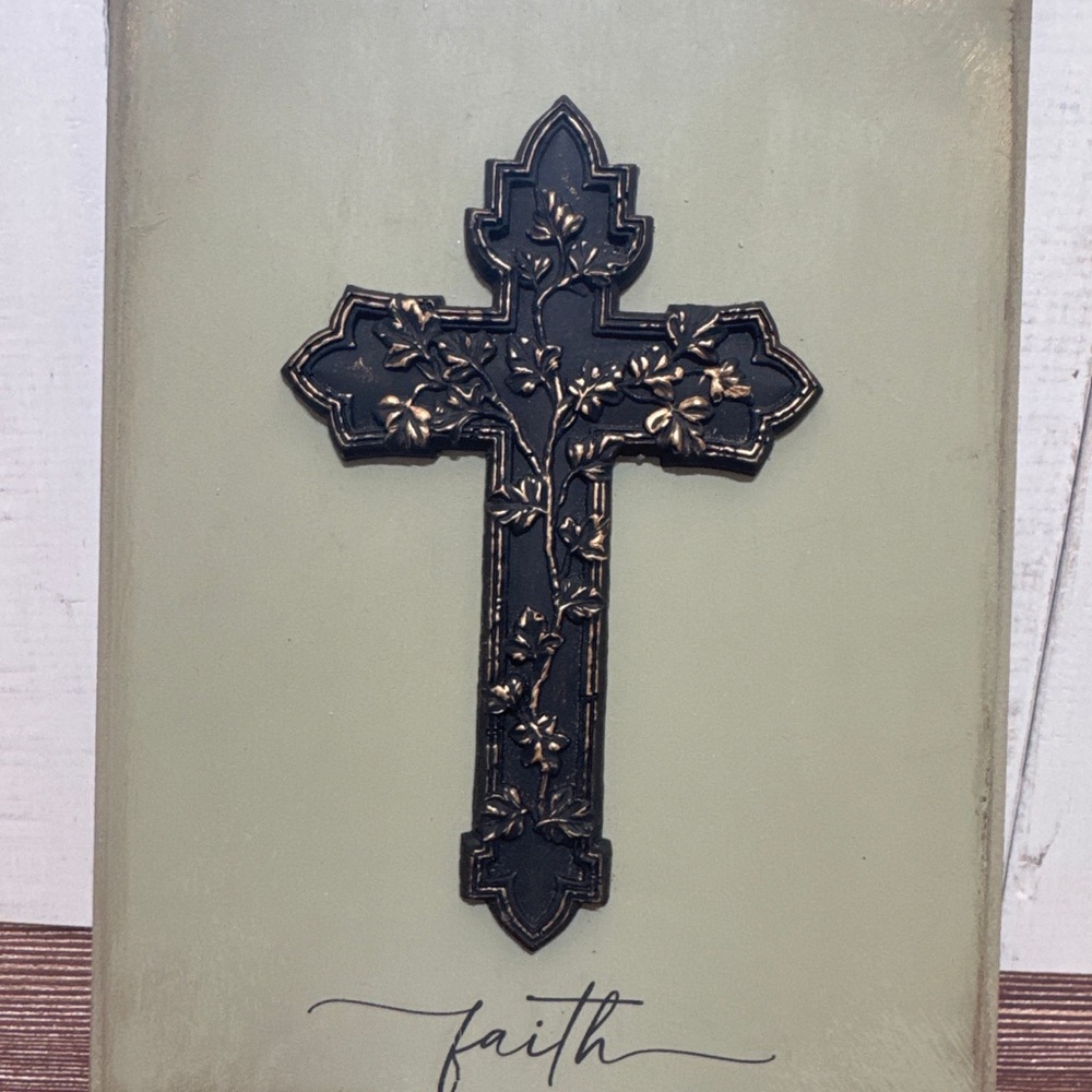 Rustic Faith Cross Wall Decor Farmhouse - Picture 2 of 5